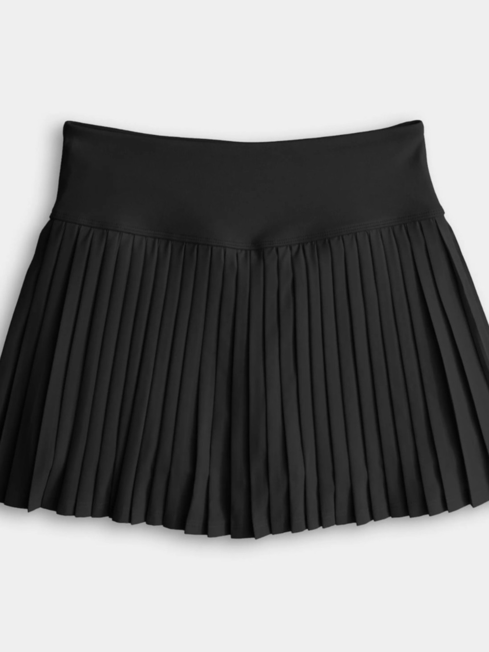 Amazon Black Pleated Mini Skirt with High Waistband